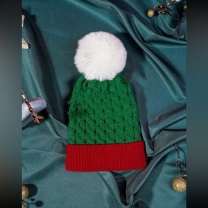 2 Winter Christmas Baby Toddler Beanies